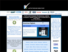 Tablet Screenshot of laptoprepairdirectory.com